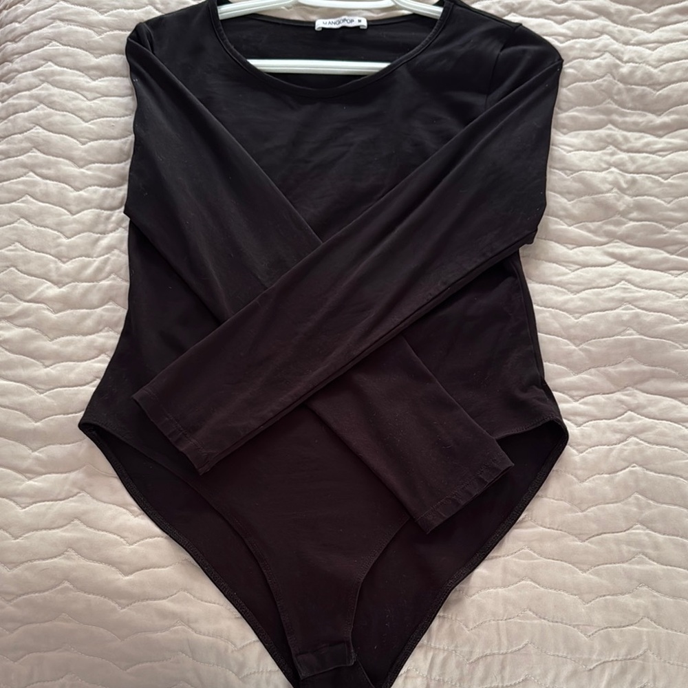 Black Long Sleeve Bodysuit
